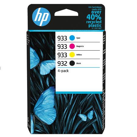 HP Original 932/933 Combo Pack Of 4 Ink Cartridges (Black/Cyan/Magenta/Yellow)