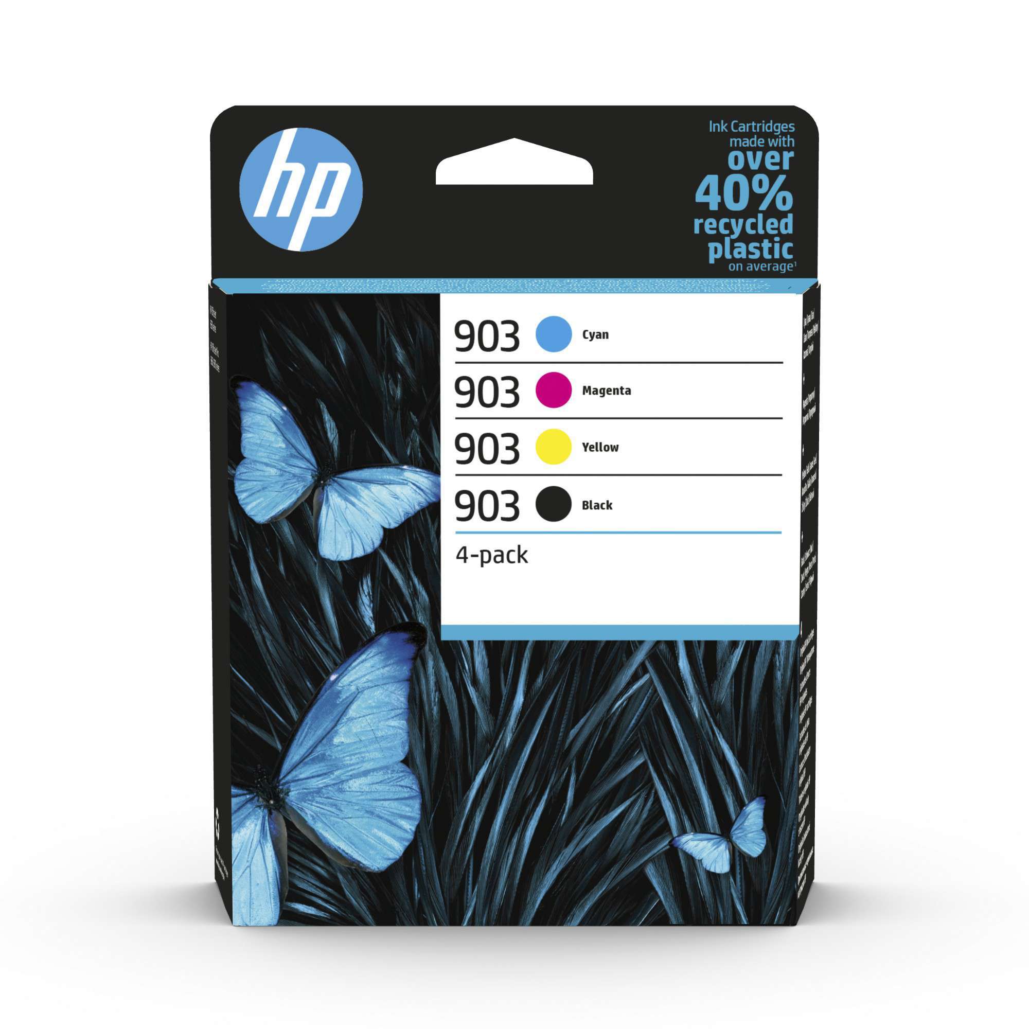 HP Original 903 Combo Pack Of 4 Ink Cartridges (Black/Cyan/Magenta/Yellow)