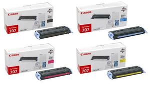 Original Canon 707 Toner Cartridge Multipack (9424A004AA/9423A004AA/9422A004AA/9421A004AA)