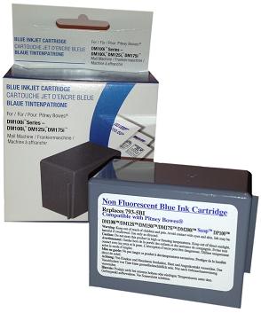 
	Compatible Pitney Bowes 793-5BIC Blue Franking Cartridge
