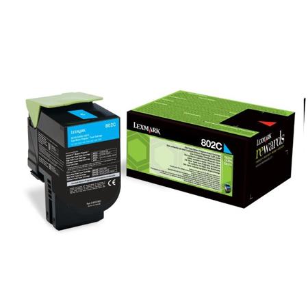 Original Lexmark 802H Cyan Toner Cartridge 80C2HC0