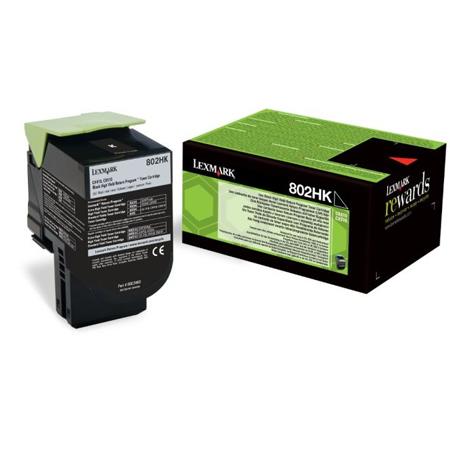 Original Lexmark 802H Black Toner Cartridge 80C2HK0