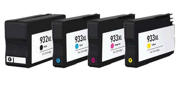 Compatible HP 932XL/933XL set of 4 Ink Cartridges