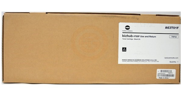 Original Konica Minolta TNP34 Black Toner Cartridge A63T01H