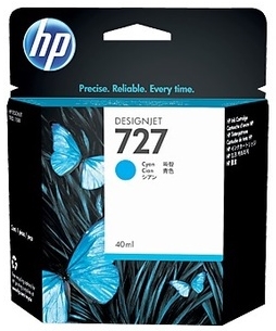 Original HP 727 Cyan Ink Cartridge (B3913A)