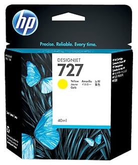 HP Original 727 Yellow Ink Cartridge (B3P15A)