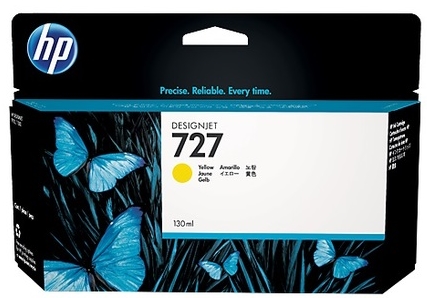 Original HP 727 High Capacity Yellow Ink Cartridge (B3P21A)