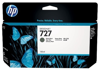 Original HP 727 High Capacity Matt Black Ink Cartridge (B3P22A)