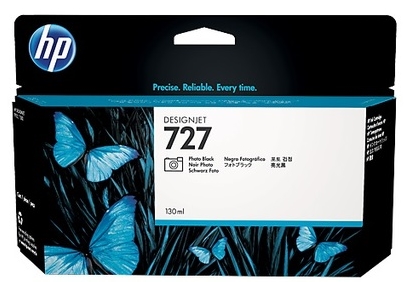 Original HP 727 High Capacity Photo Black Ink Cartridge (B3P23A)