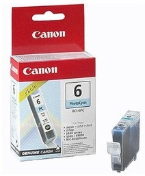 Canon Original BCI-6PC Photo Cyan Ink Cartridge