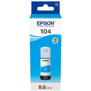 Original Epson 104 Cyan Ecotank Ink Bottle (C13T00P240)