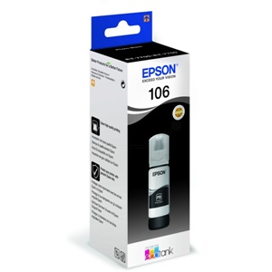 Original Epson 106 Photo Black Ecotank Ink Bottle (C13T00R140)