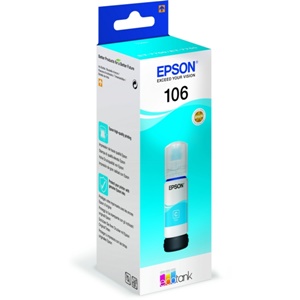 Original Epson 106 Cyan Ecotank Ink Bottle (C13T00R240)