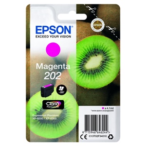 Original Epson 202 Magenta Inkjet Cartridge (C13T02F34010)