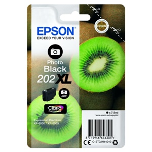 Original Epson 202XL Photo Black High Capacity Inkjet Cartridge (C13T02H14010)