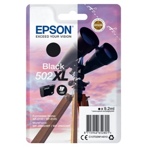 Epson Original 502XL Black High Capacity Inkjet Cartridge (C13T02W14010)