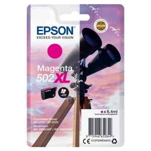 Original Epson 502XL Magenta High Capacity Inkjet Cartridge (C13T02W34010)