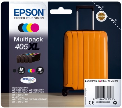 Epson Original 405XL High Capacity Ink Cartridge Multipack (Black/Cyan/Magenta/Yellow)