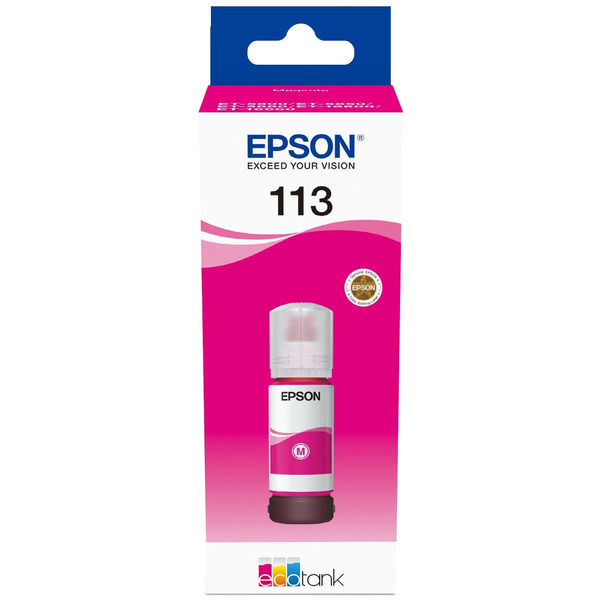 Original Epson 113 Magenta Ink Bottle C13T06B340