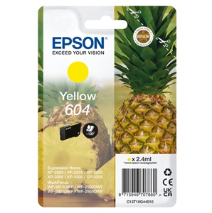 Original Epson 604 Yellow Inkjet Cartridge C13T10G44010