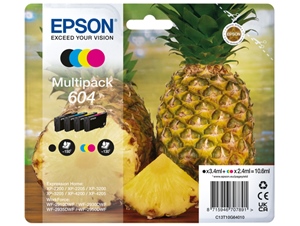 Original Epson 604 Four Colour Multipack Inkjet Cartridge C13T10G64010