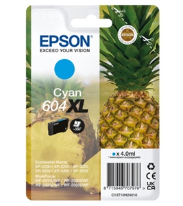 Original Epson 604XL Cyan High Capacity Inkjet Cartridge C13T10H24010