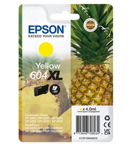 Original Epson 604XL Yellow High Capacity Inkjet Cartridge C13T10H44010