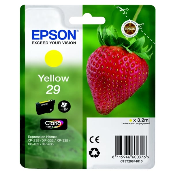 Epson Original 29 Yellow Ink Cartridge (T2984)


