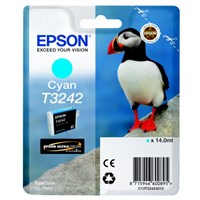 Original Epson T3242 Cyan Inkjet Cartridge (C13T32424010)