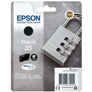 Original Epson 35 Black Inkjet Cartridge (C13T35814010)