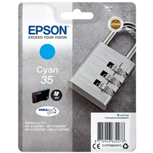 Original Epson 35 Cyan Inkjet Cartridge (C13T35824010)