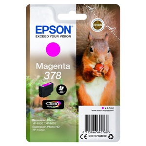 Original Epson 378 Magenta Inkjet Cartridge (C13T37834010)