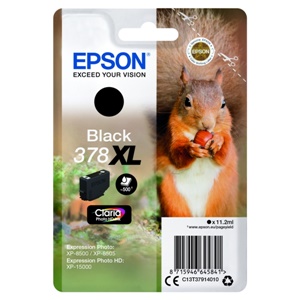 Original Epson 378XL Black High Capacity Inkjet Cartridge (C13T37914010)
