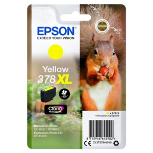 Original Epson 378XL Yellow High Capacity Inkjet Cartridge (C13T37944010)