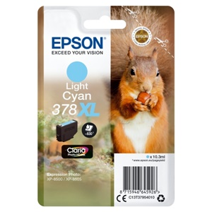 Epson Original 378XL Light Cyan High Capacity Inkjet Cartridge (C13T37954010)