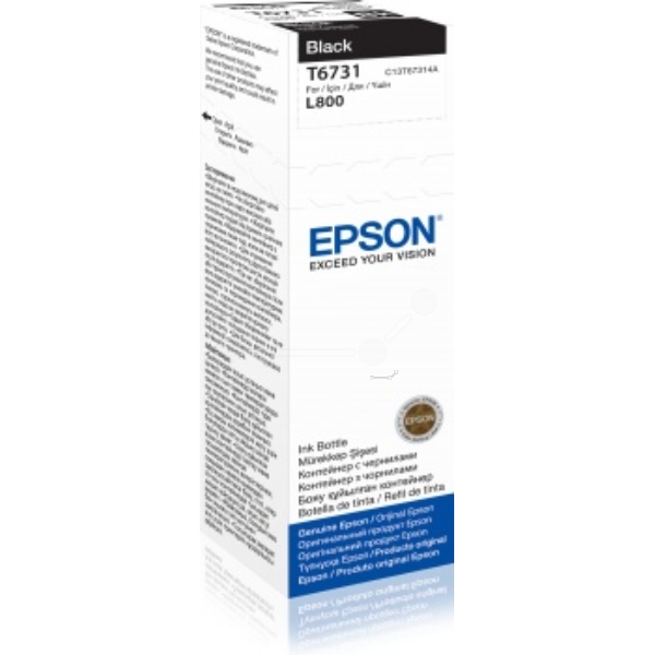 Original Epson T6731 Black Ink Bottle C13T67314A