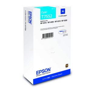 Original Epson T7552 Cyan High Capacity Ink Cartridge (C13T755240)