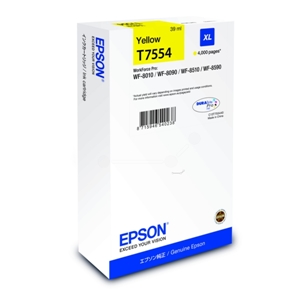 Original Epson T7554 Yellow High Capacity Ink Cartridge (C13T755440)