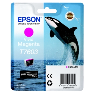 Original Epson T7603 Vivid Magenta Inkjet Cartridge (C13T76034010)
