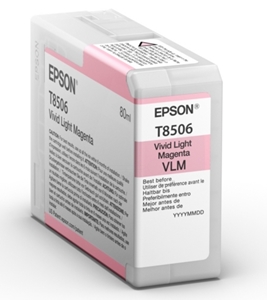 Original Epson T8506 Light Magenta Inkjet Cartridge (C13T850600)