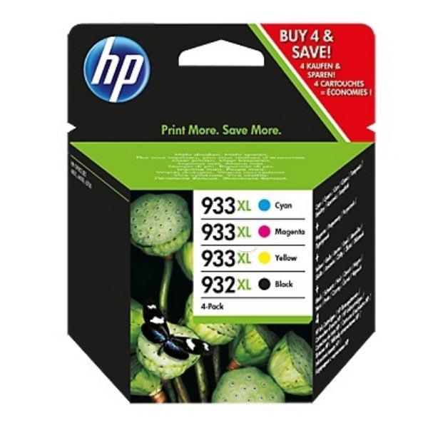 HP Original 932XL/933XL Combo Pack of 4 Ink Cartridges (C2P42AE)