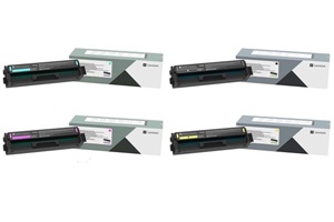 Lexmark Original C332H 4 Colour High Capacity Toner Cartridge Multipack (C332HK0/C0/M0/Y0)