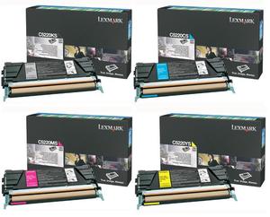 Original Lexmark C5220 Toner Cartridge Multipack (C5220KS/C5220CS/C5220MS/C5220YS)