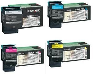 Lexmark Original C540H1 Toner Cartridge Pack Of 4 (Black,Cyan,Magenta,Yellow)
