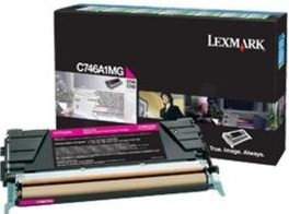 Original Lexmark C746A1MG Magenta Toner Cartridge