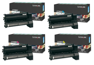 Lexmark Original C7700 High Capacity Toner Cartridge Multipack (Black/Cyan/Magenta/Yellow)