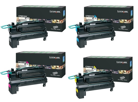 Lexmark Original C792X1 Set of 4 Toner Cartridges (Black/Cyan/Magenta/Yellow)