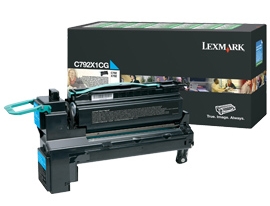 Original Lexmark C792X1CG High Capcity Cyan Toner Cartridge