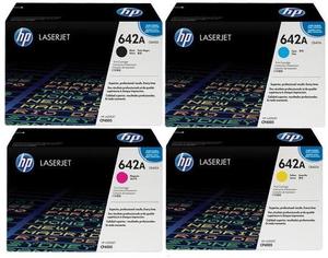 Original HP 642A Toner Cartridge Multipack (CB400A/CB401A/CB402A/CB403A)