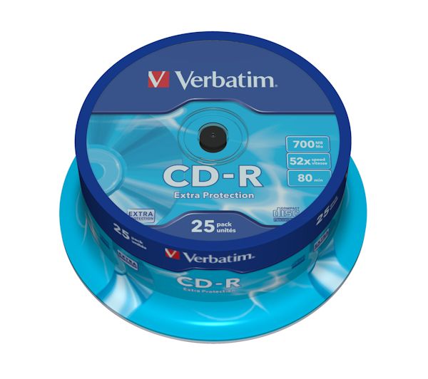 Verbatim CD-R - 52x - 700MB  - 25 Pack 